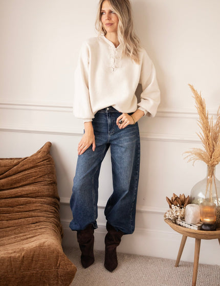 Softly Tied Beige - Trui - ellemilla