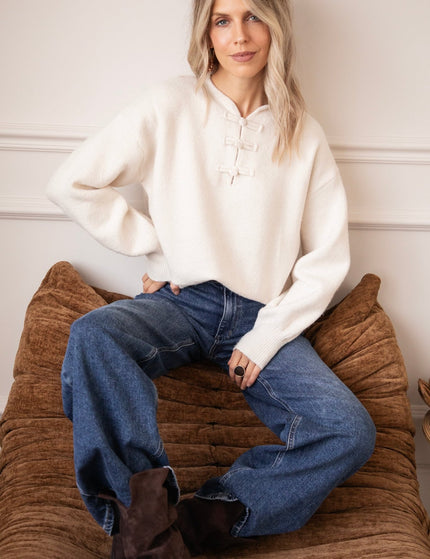 Softly Tied Beige - Trui - ellemilla
