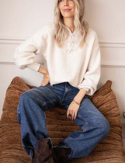 Softly Tied Beige - Trui - ellemilla