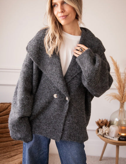Softly Wrapped Dark Grey - Vest - ellemilla