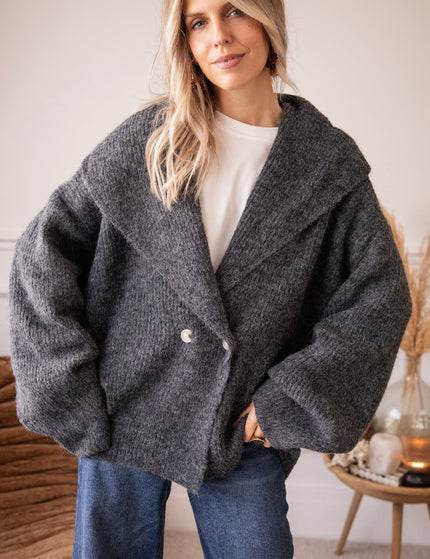 Softly Wrapped Dark Grey - Vest - ellemilla