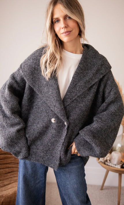 Softly Wrapped Dark Grey - Vest - ellemilla
