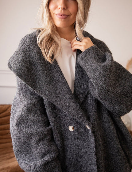 Softly Wrapped Dark Grey - Vest - ellemilla
