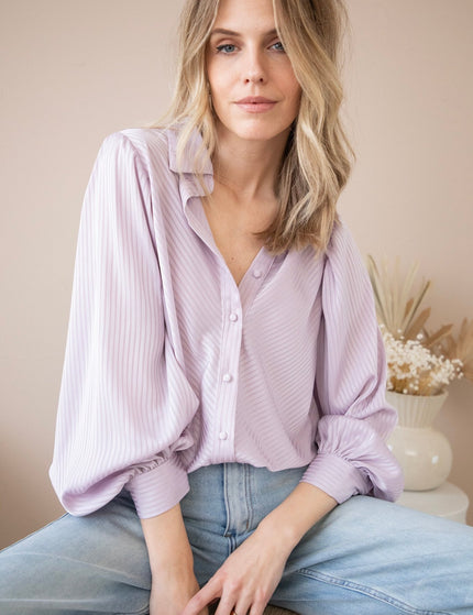 Sophisticated Stripes Lila - Blouse - ellemilla