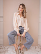 Bluse - Sophisticated Stripes - Warm Beige