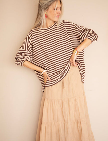 Soraya Beige - Maxi Rok - ellemilla