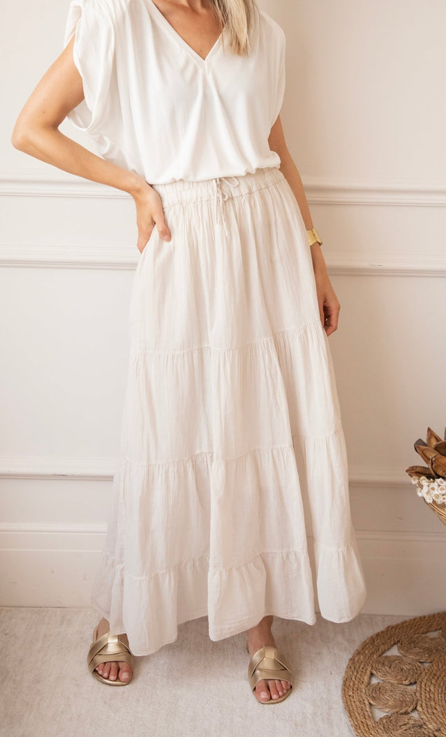 Soraya Café Au Lait - Maxi Rok - ellemilla