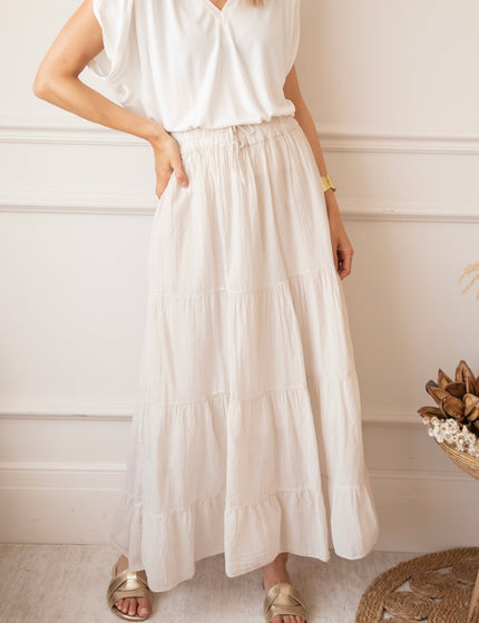 Soraya Café Au Lait - Maxi Rok - ellemilla