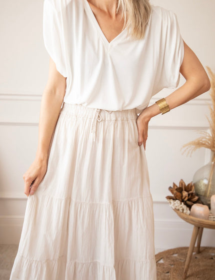 Soraya Café Au Lait - Maxi Rok - ellemilla