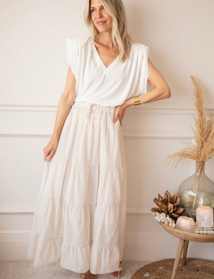 Soraya Café Au Lait - Maxi Rok - ellemilla