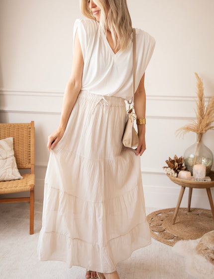Soraya Café Au Lait - Maxi Rok - ellemilla