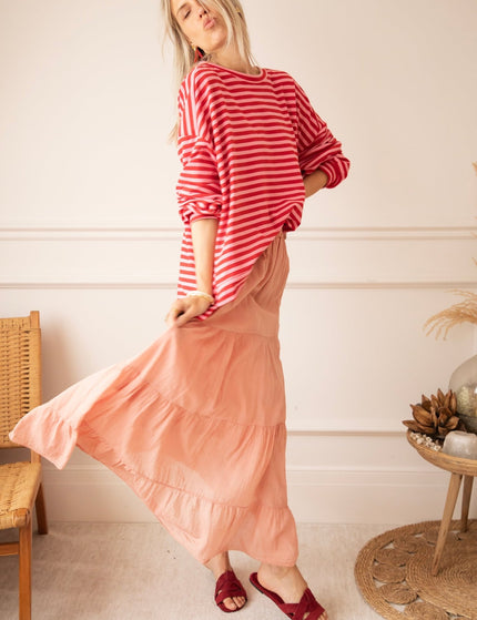 Soraya Powder Pink - Maxi Rok - ellemilla
