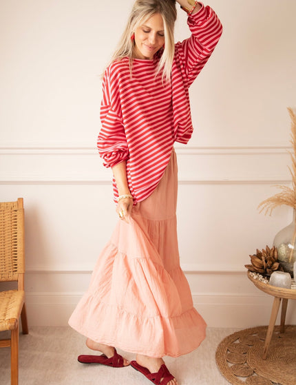 Soraya Powder Pink - Maxi Rok - ellemilla