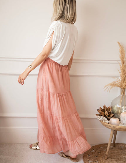Soraya Powder Pink - Maxi Rok - ellemilla