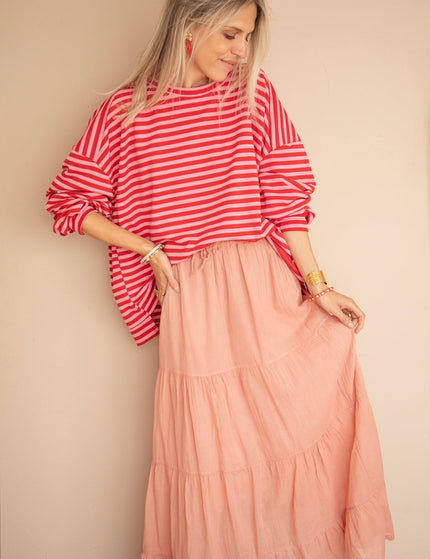 Soraya Powder Pink - Maxi Rok - ellemilla