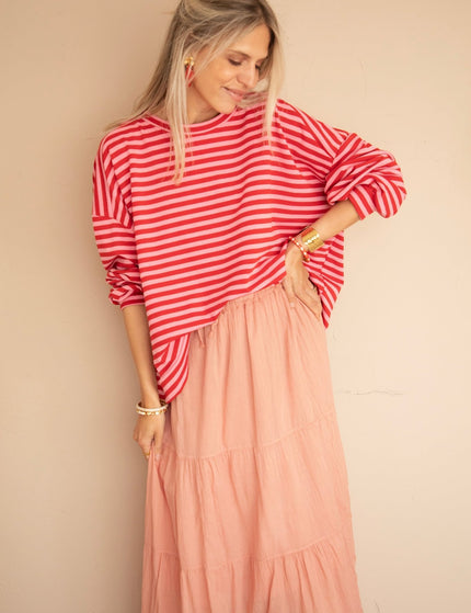 Soraya Powder Pink - Maxi Rok - ellemilla