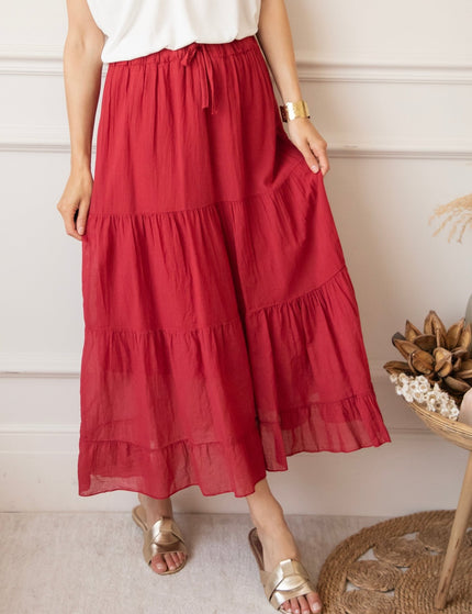 Soraya Raspberry - Maxi Rok - ellemilla