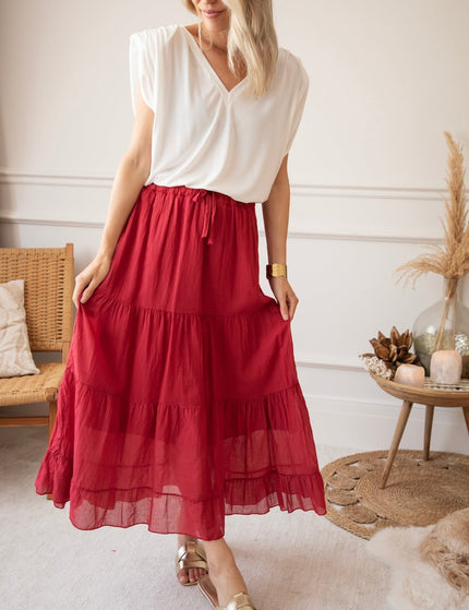 Soraya Raspberry - Maxi Rok - ellemilla