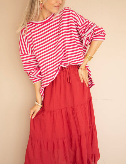 Soraya Raspberry - Maxi Rok - ellemilla