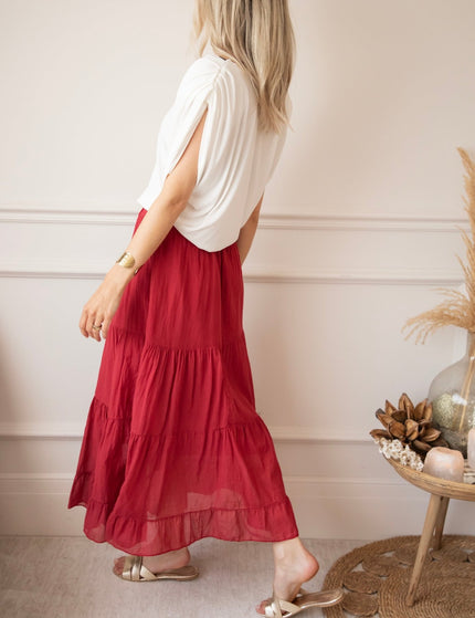 Soraya Raspberry - Maxi Rok - ellemilla