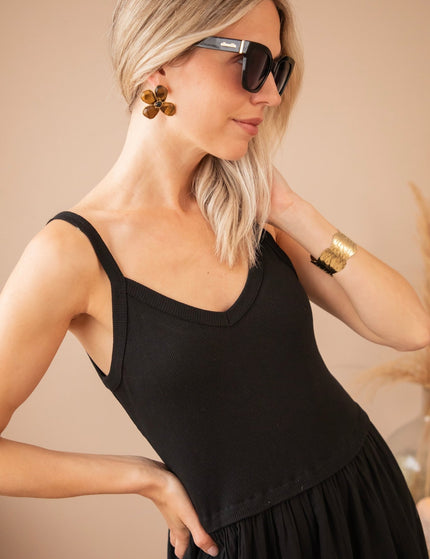 Soraya Strap Black - Maxi Jurk - ellemilla