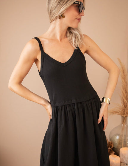 Soraya Strap Black - Maxi Jurk - ellemilla
