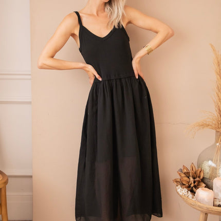Soraya Strap Black - Maxi Jurk - ellemilla