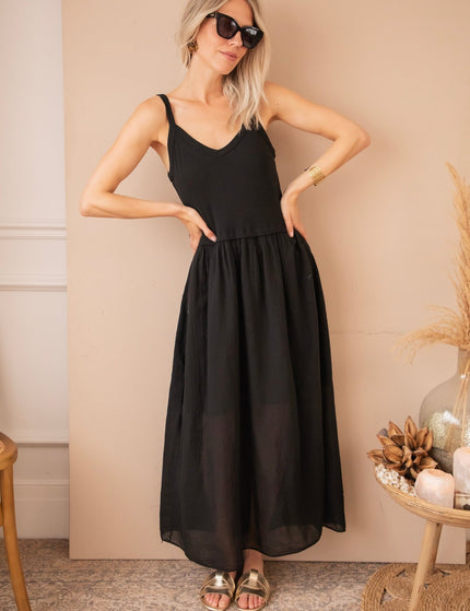 Soraya Strap Black - Maxi Jurk - ellemilla