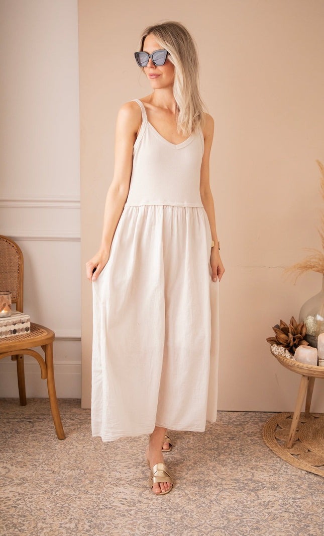 Soraya Strap Café Au Lait - Maxi Jurk - ellemilla