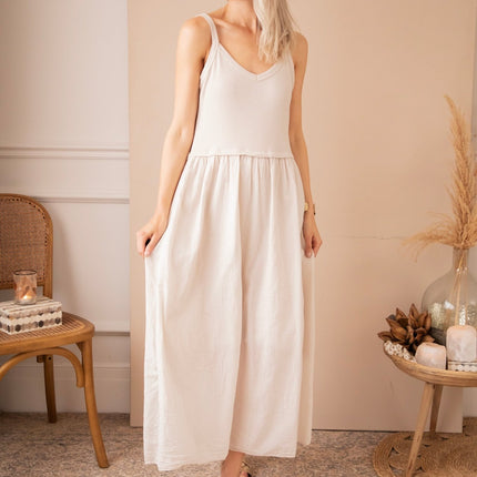 Soraya Strap Café Au Lait - Maxi Jurk - ellemilla
