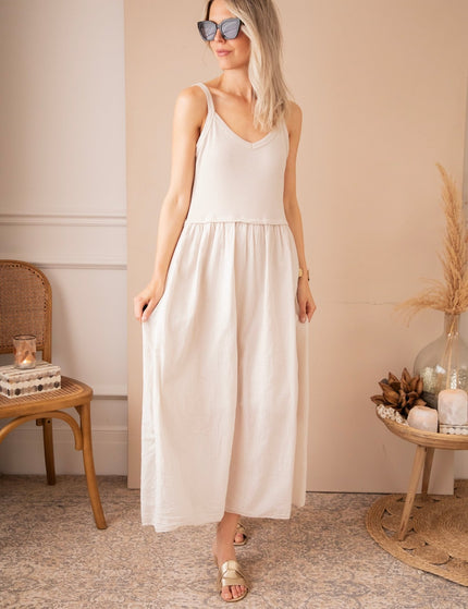 Soraya Strap Café Au Lait - Maxi Jurk - ellemilla