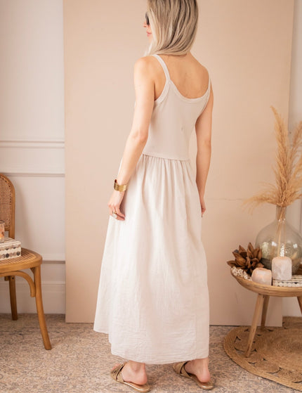 Soraya Strap Café Au Lait - Maxi Jurk - ellemilla