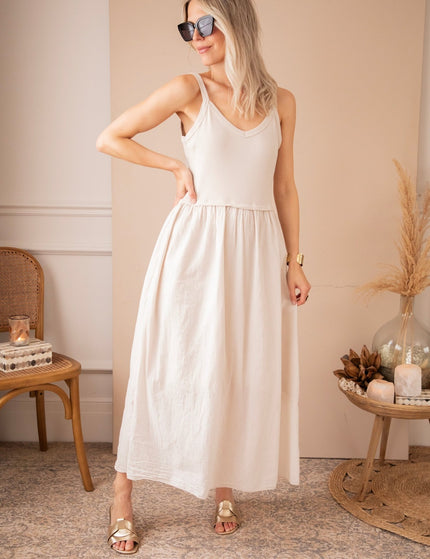 Soraya Strap Café Au Lait - Maxi Jurk - ellemilla