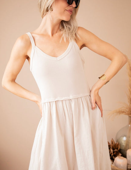 Soraya Strap Café Au Lait - Maxi Jurk - ellemilla