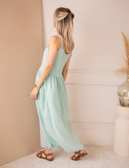 Soraya Strap Mint - Maxi Jurk - ellemilla