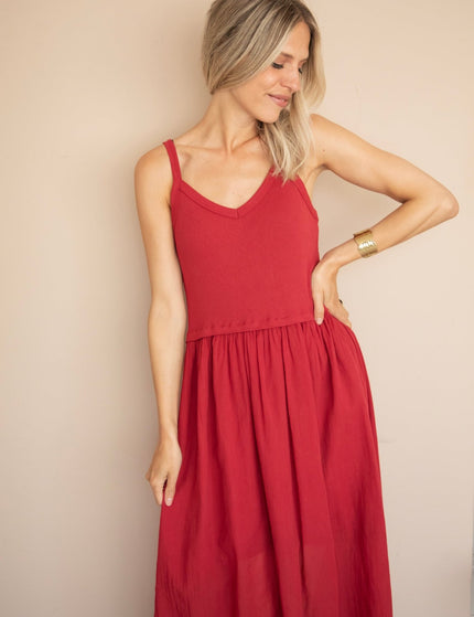 Soraya Strap Raspberry - Maxi Jurk - ellemilla