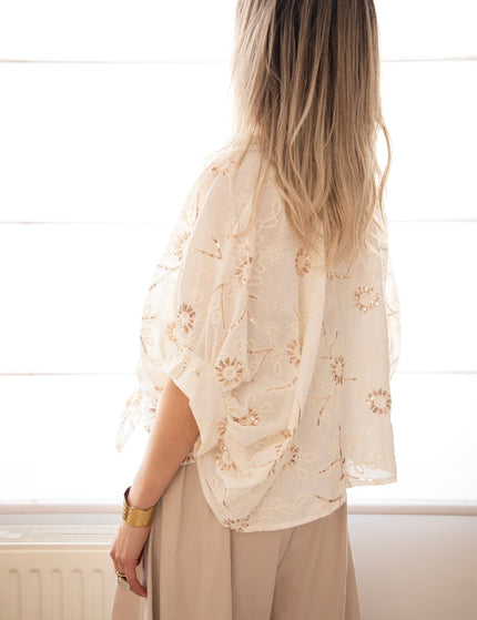 Starfish Blossom Beige - Blouse - ellemilla