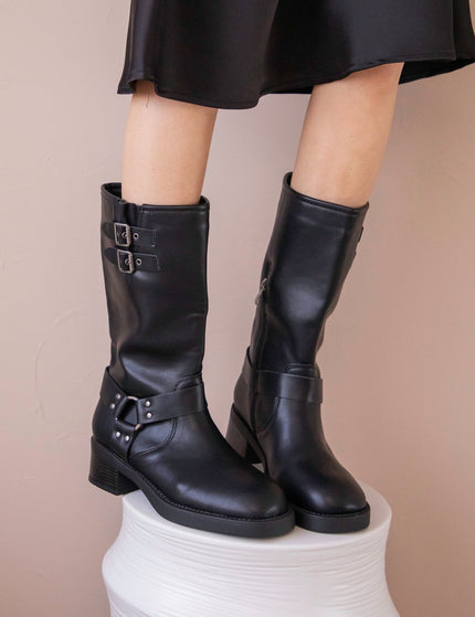 Step Strap Black - Boots - ellemilla