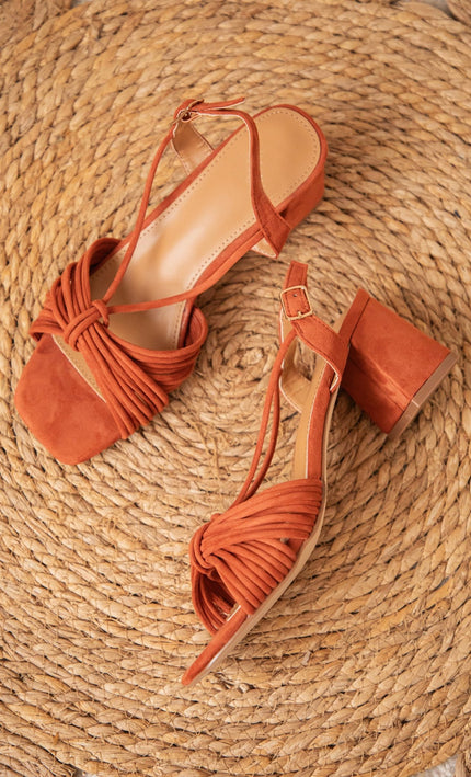 Strappy Suède Rusty - Heels - ellemilla