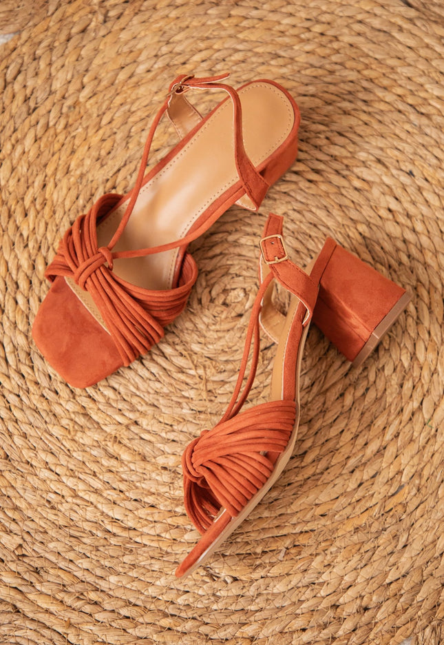 Strappy Suède Rusty - Heels - ellemilla
