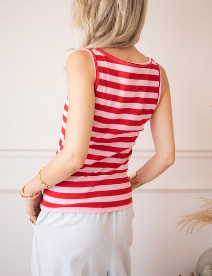 Stripe Me Up Pink/Red - Top - ellemilla