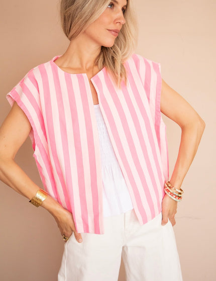 Stripes of Energy Hot Pink/Soft Pink - Jacket - ellemilla