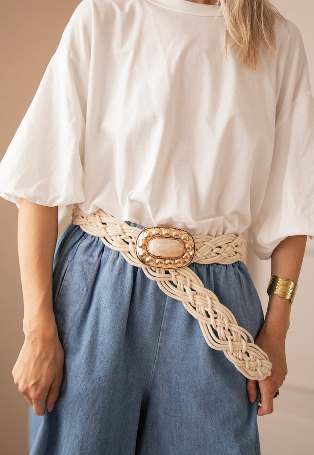 Sunara Braid Beige - Riem - ellemilla