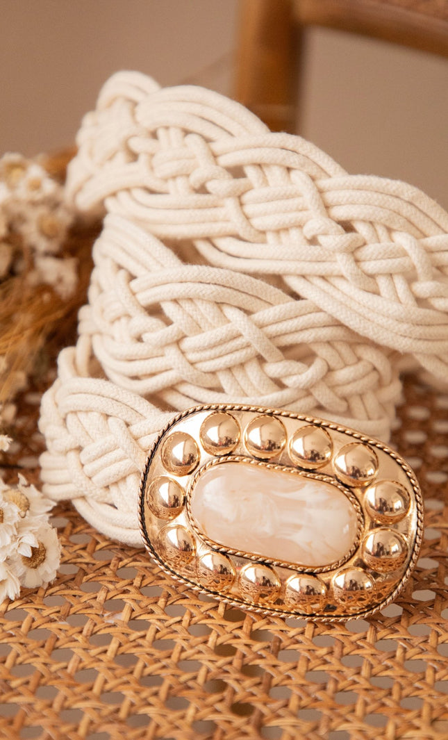 Sunara Braid Beige - Riem - ellemilla