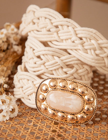 Sunara Braid Beige - Riem - ellemilla