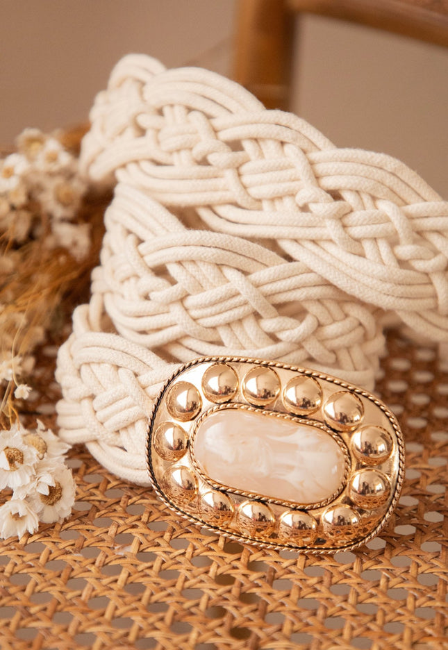 Sunara Braid Beige - Riem - ellemilla