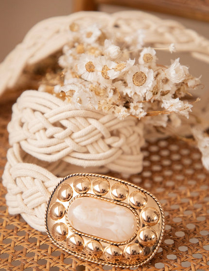 Sunara Braid Beige - Riem - ellemilla