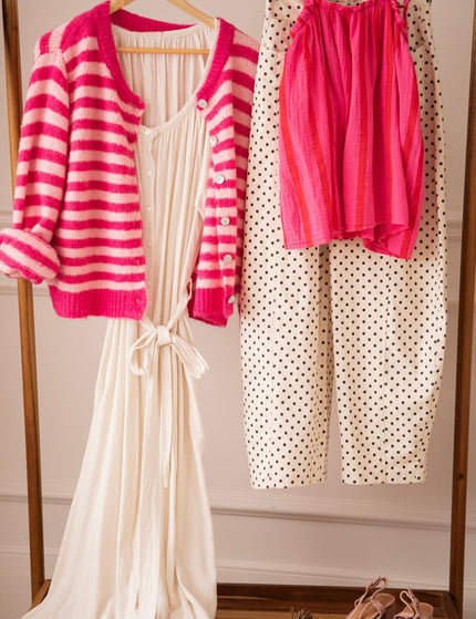 Sunny Stripe Energy Pink/Red - Top - ellemilla