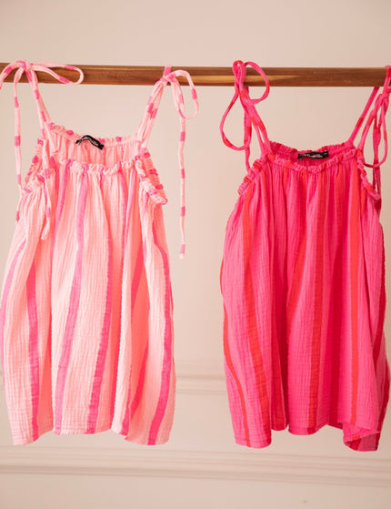 Sunny Stripe Energy Pink/Red - Top - ellemilla