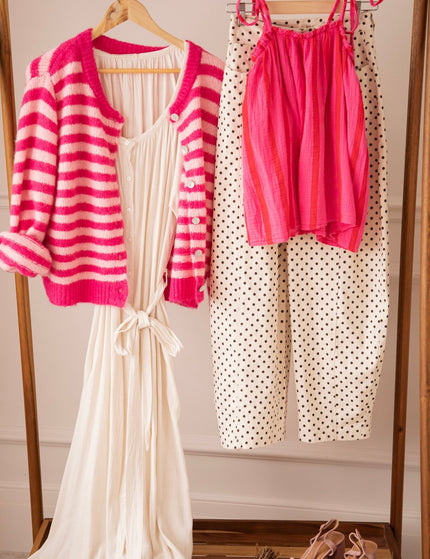 Sunny Stripe Energy Pink/Red - Top - ellemilla